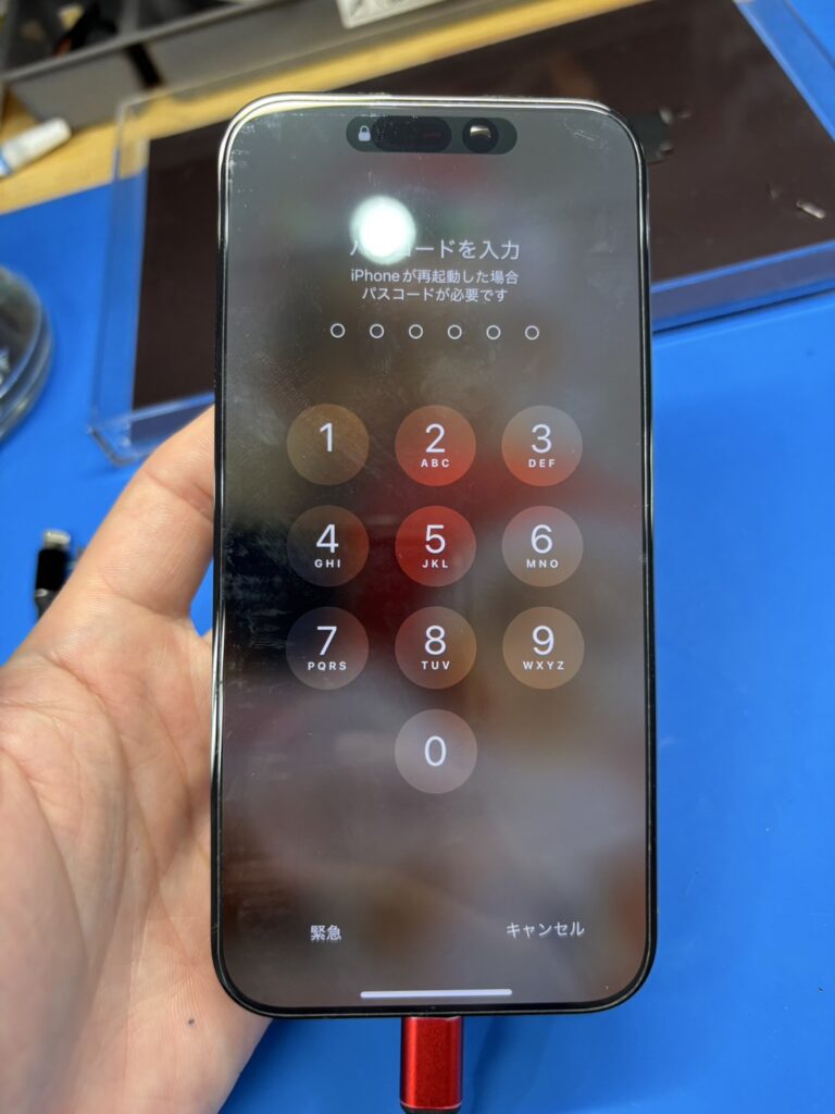 iPhone15Pro基板修理完了