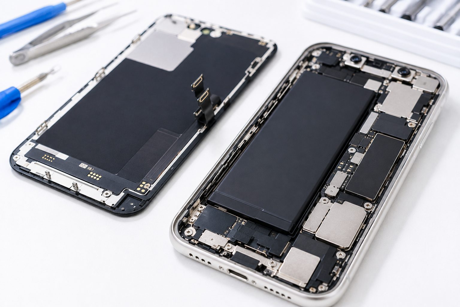 iPhoneの画面パネル交換
