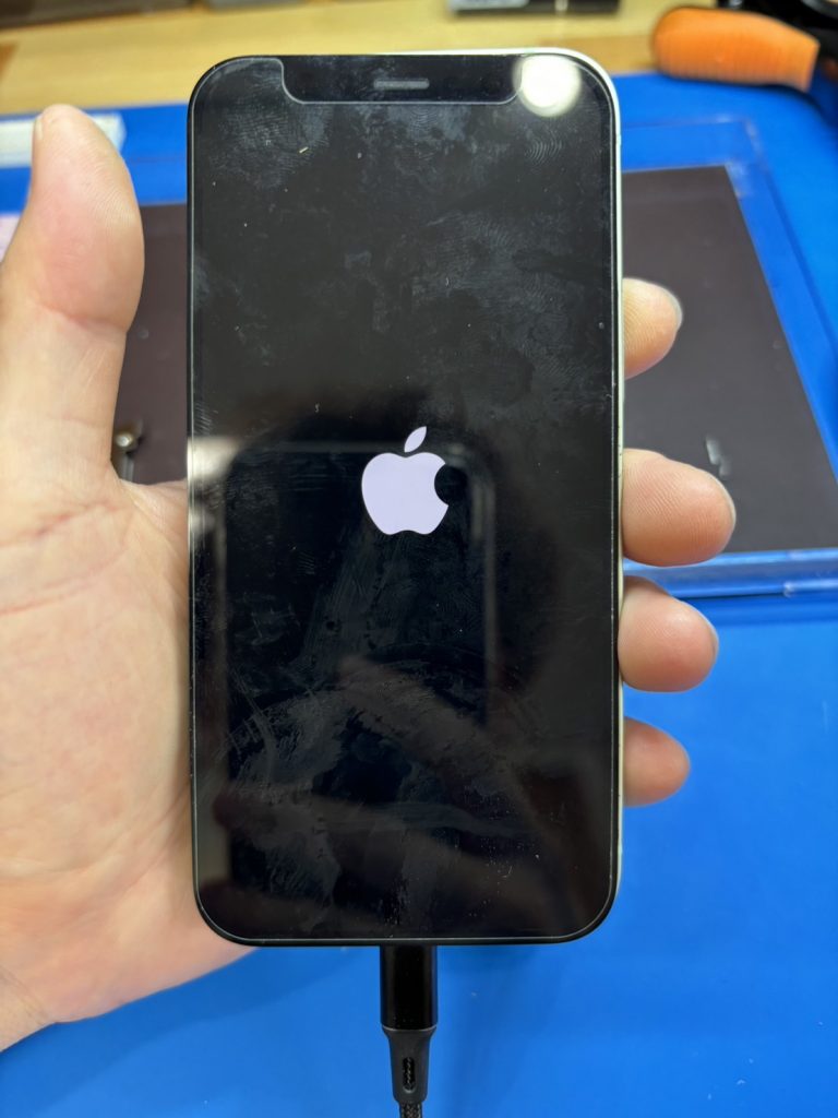 iPhone 12 mini 起動時のロゴ表示