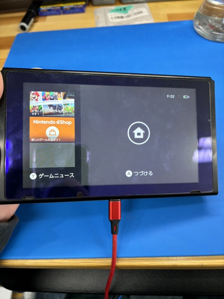 Nintendo Switch 基板修理後に起動