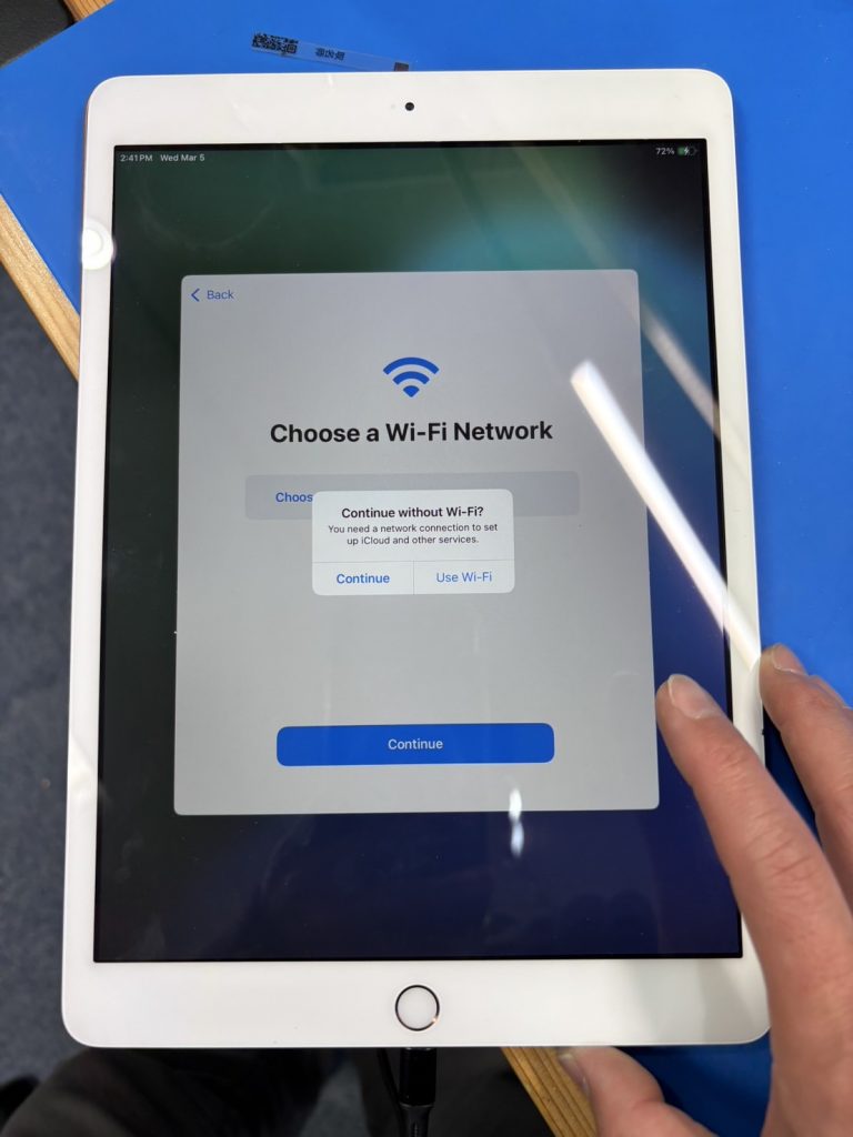 iPad 第7世代 タッチが反応する状態に