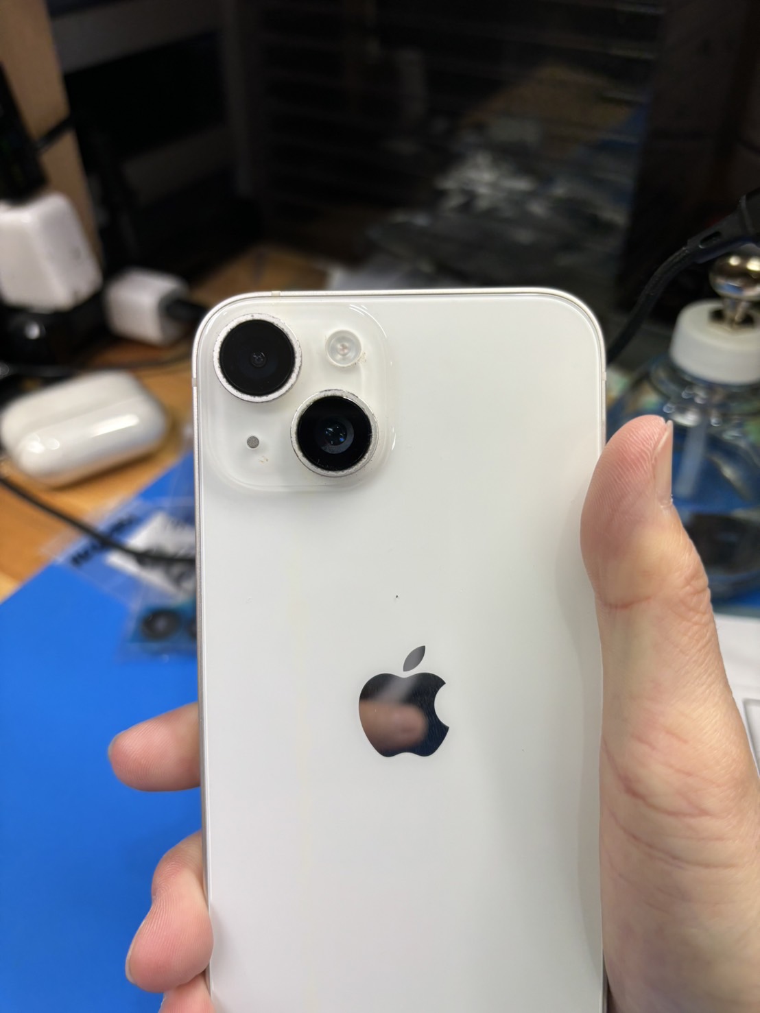 iPhone14アウトカメラレンズ割れ【iPhone修理熊谷】